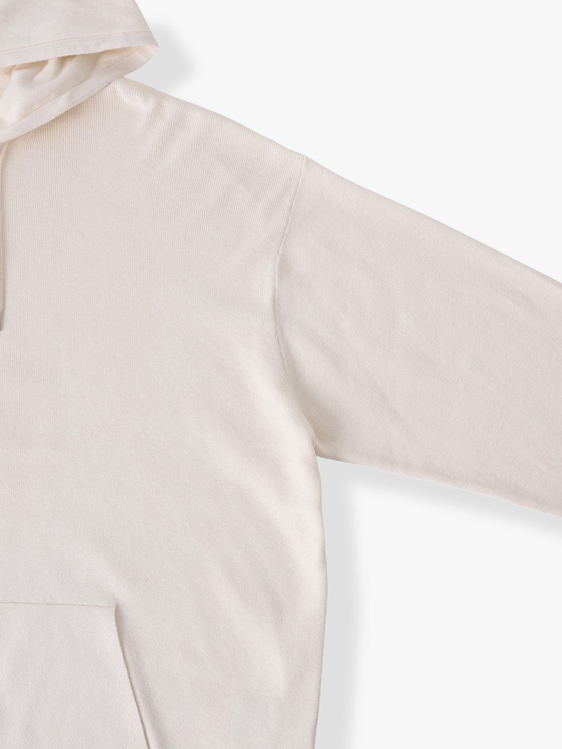 ソフトコットン ニットフーディー 詳細画像 top gray 2