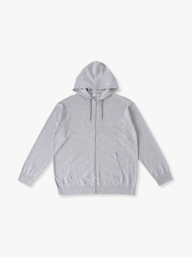 ソフトコットン ニットフーディー 詳細画像 top gray 3