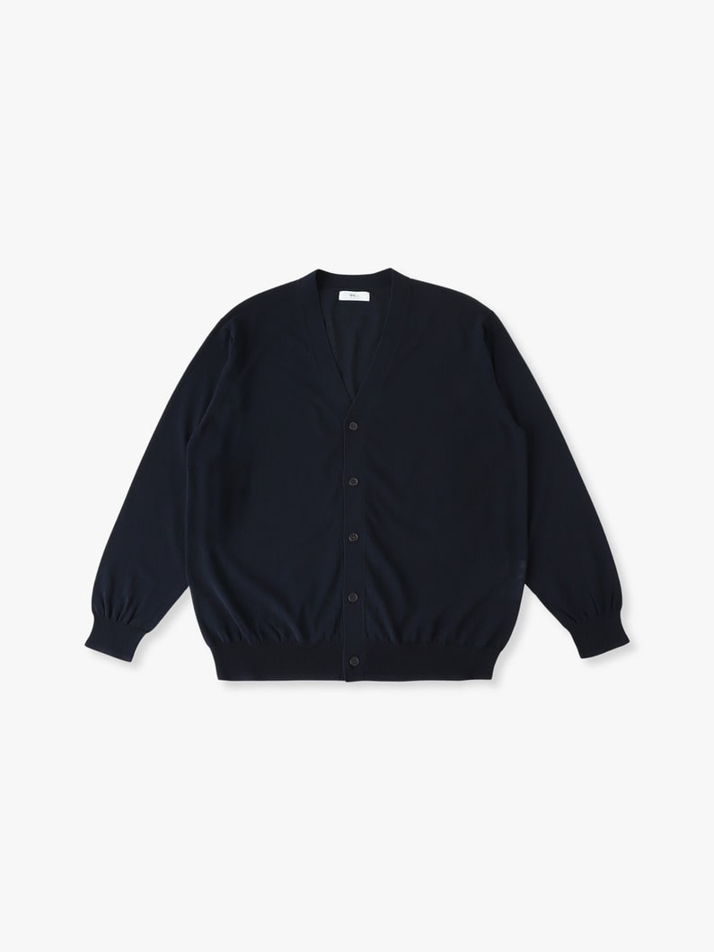 アイス ファインコットン ニットカーディガン 詳細画像 navy 3