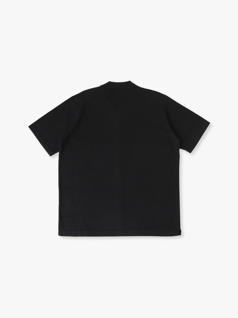 リネンシルク ニット ショートスリーブシャツ 詳細画像 black 1