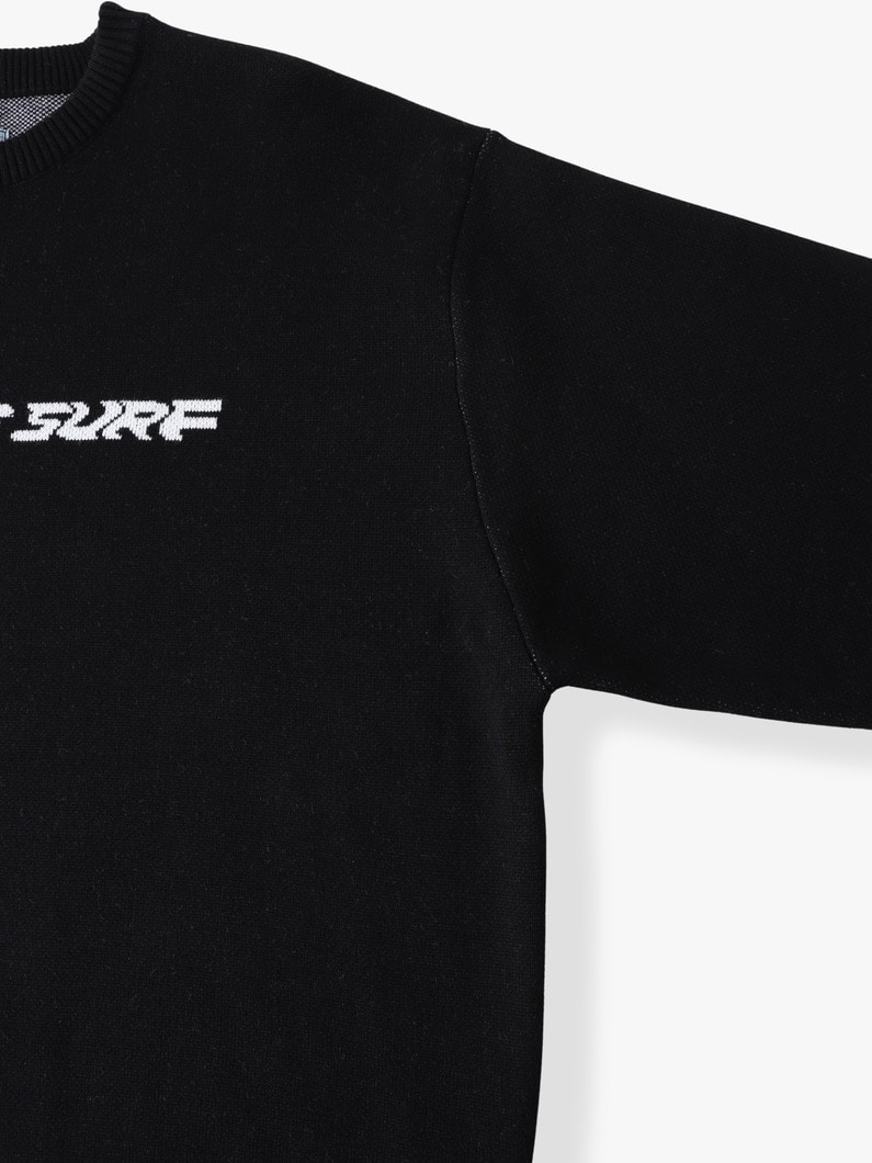ジャカード ニットプルオーバー（surf） 詳細画像 black 2