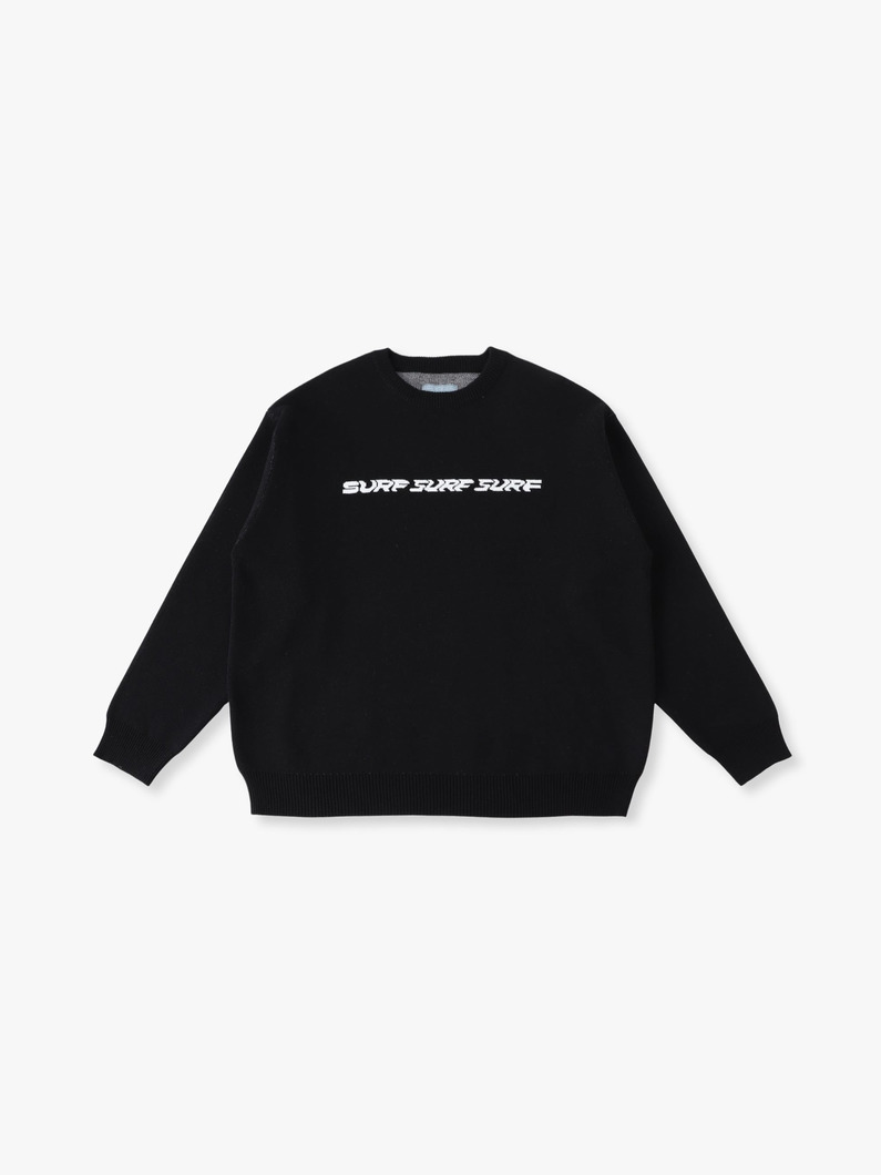 ジャカード ニットプルオーバー（surf） 詳細画像 black 3