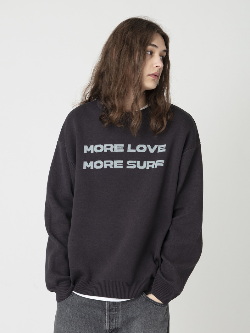 ジャカード ニットプルオーバー（more） 詳細画像 charcoal gray 1