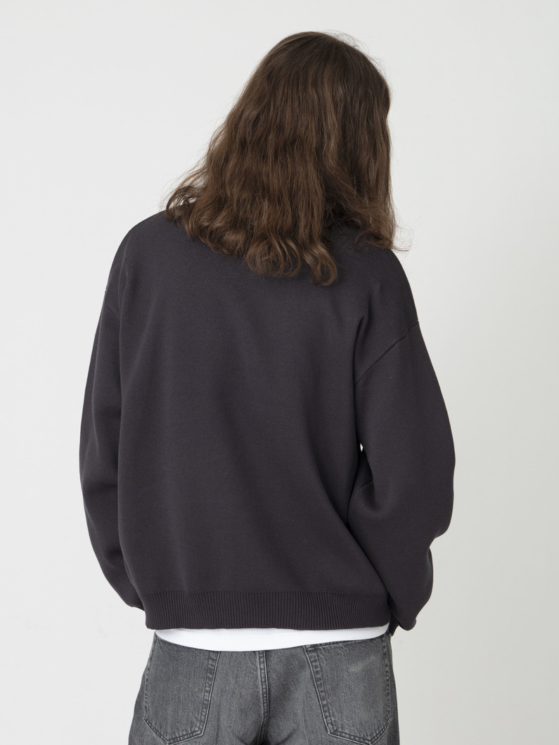 ジャカード ニットプルオーバー（more） 詳細画像 charcoal gray 2