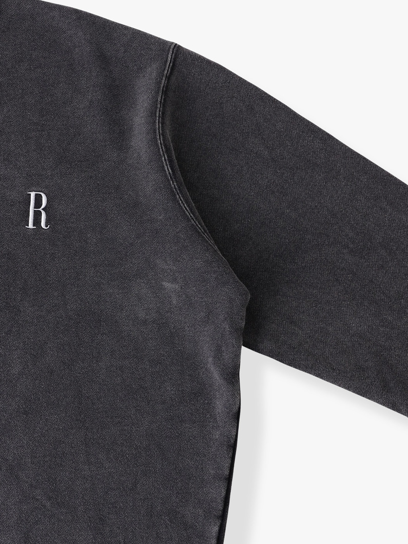 フレンチテリー Rロゴ スウェットプルオーバー 詳細画像 charcoal gray 2