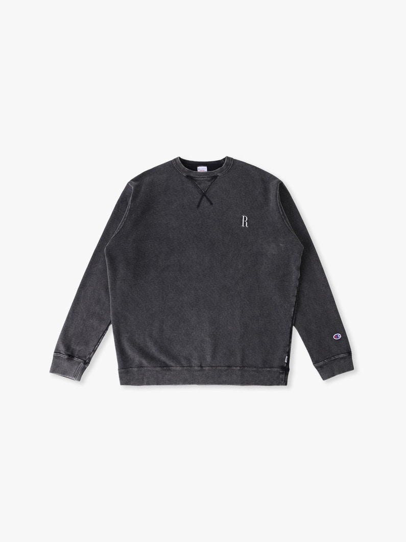 フレンチテリー Rロゴ スウェットプルオーバー 詳細画像 charcoal gray 4