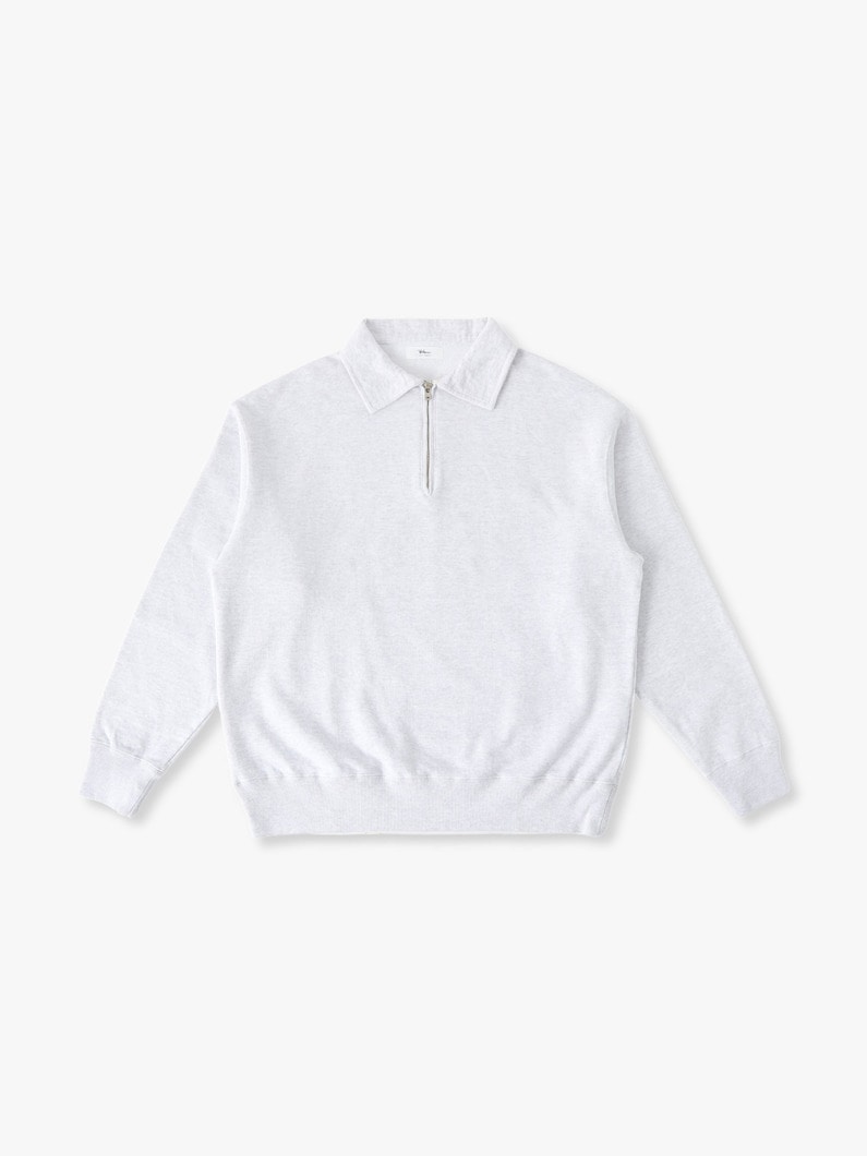 アスレチック ハーフジップ スウェットプルオーバー 詳細画像 light gray 3