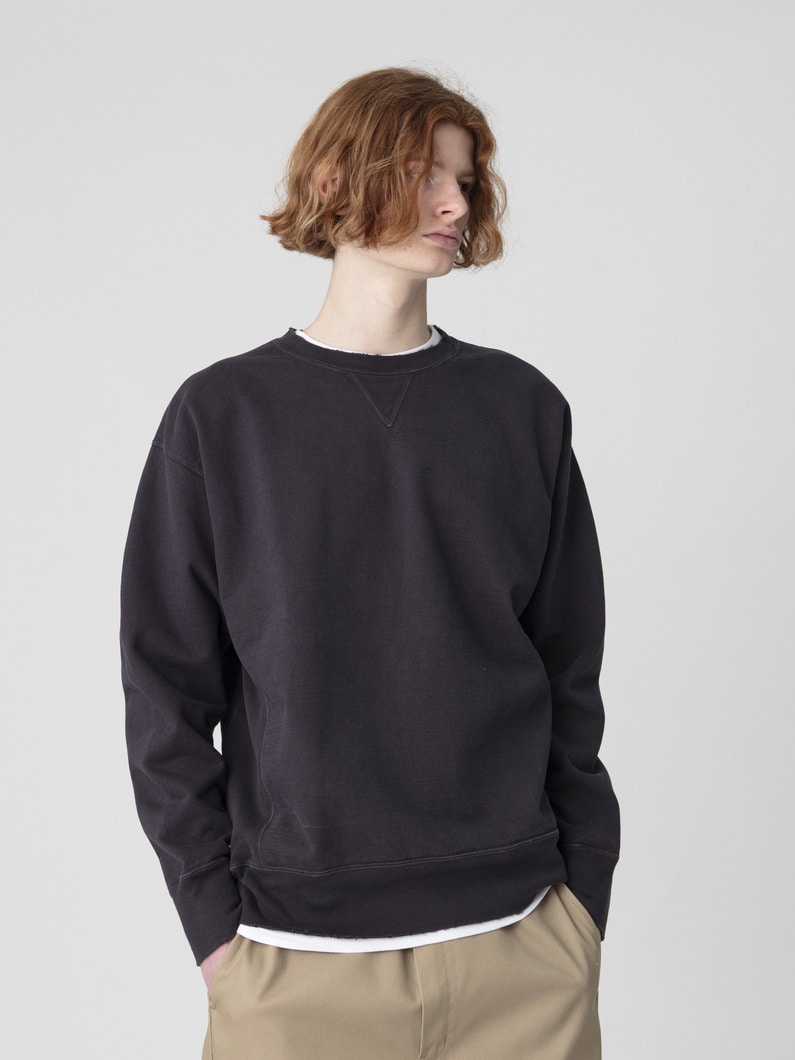 ダメージ スウェットプルオーバー 詳細画像 navy