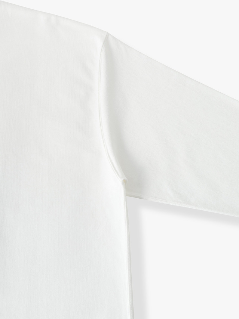 オーガニックコットン ジャージー ロングスリーブティー 詳細画像 off white 2
