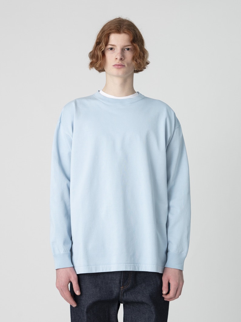 オーガニックコットン ジャージー ロングスリーブティー 詳細画像 light blue