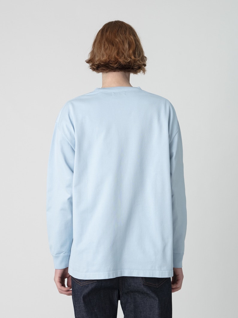 オーガニックコットン ジャージー ロングスリーブティー 詳細画像 light blue 2