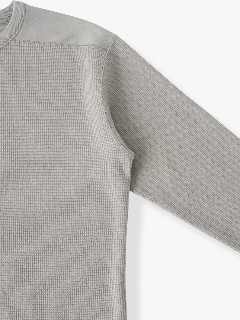 ラフィ―コットンワッフルプルオーバー 詳細画像 white 2