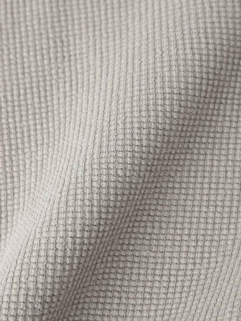 ラフィ―コットンワッフルプルオーバー 詳細画像 white 3