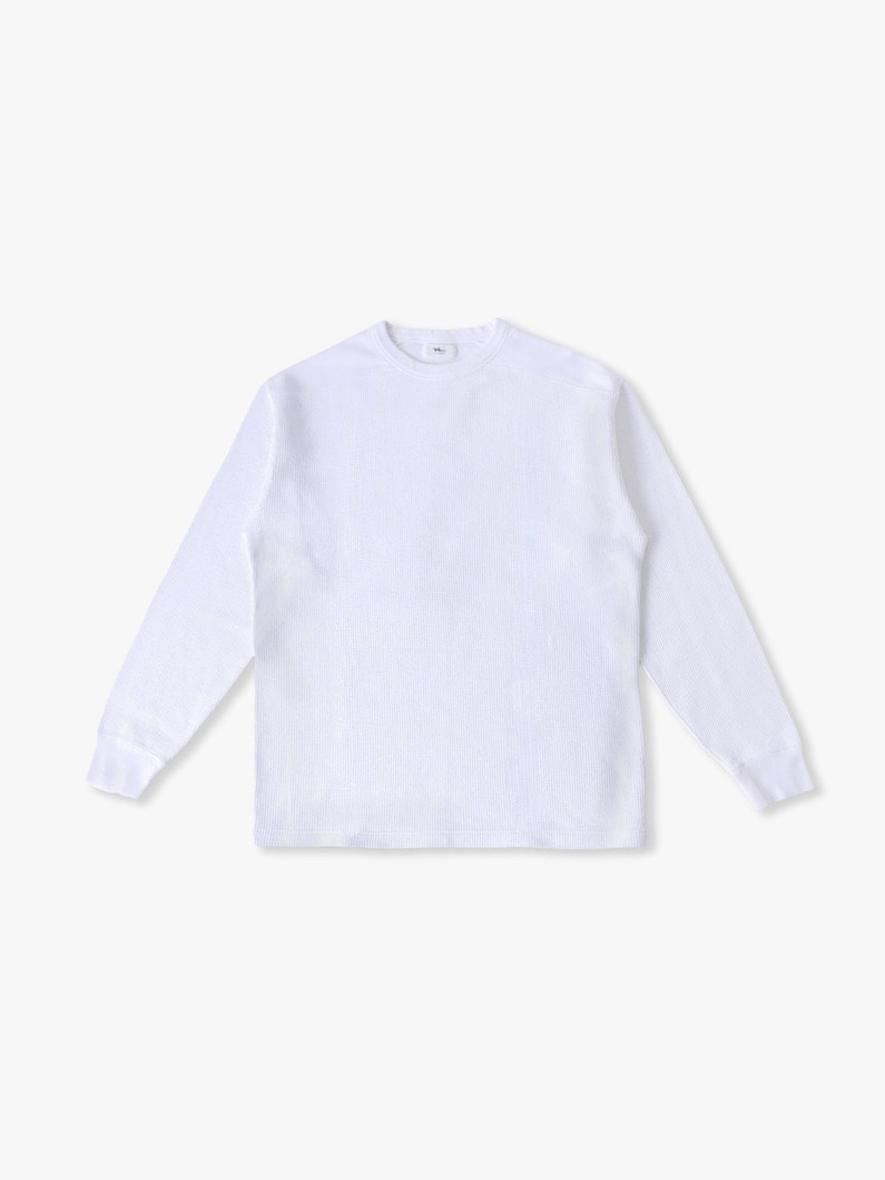 ラフィ―コットンワッフルプルオーバー 詳細画像 white 1