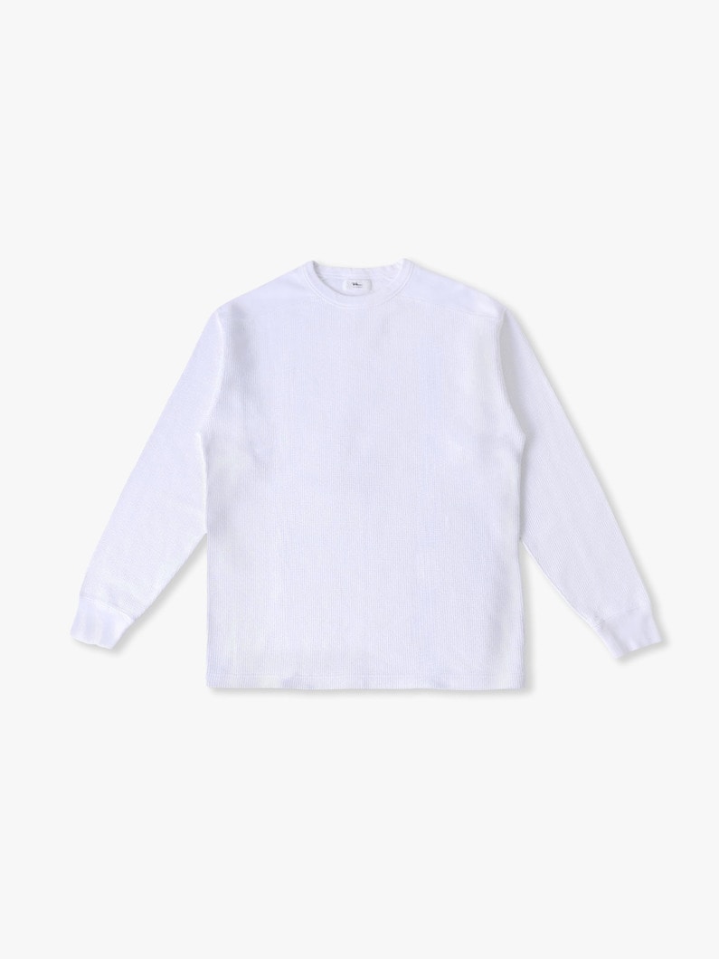ラフィ―コットンワッフルプルオーバー 詳細画像 white 3
