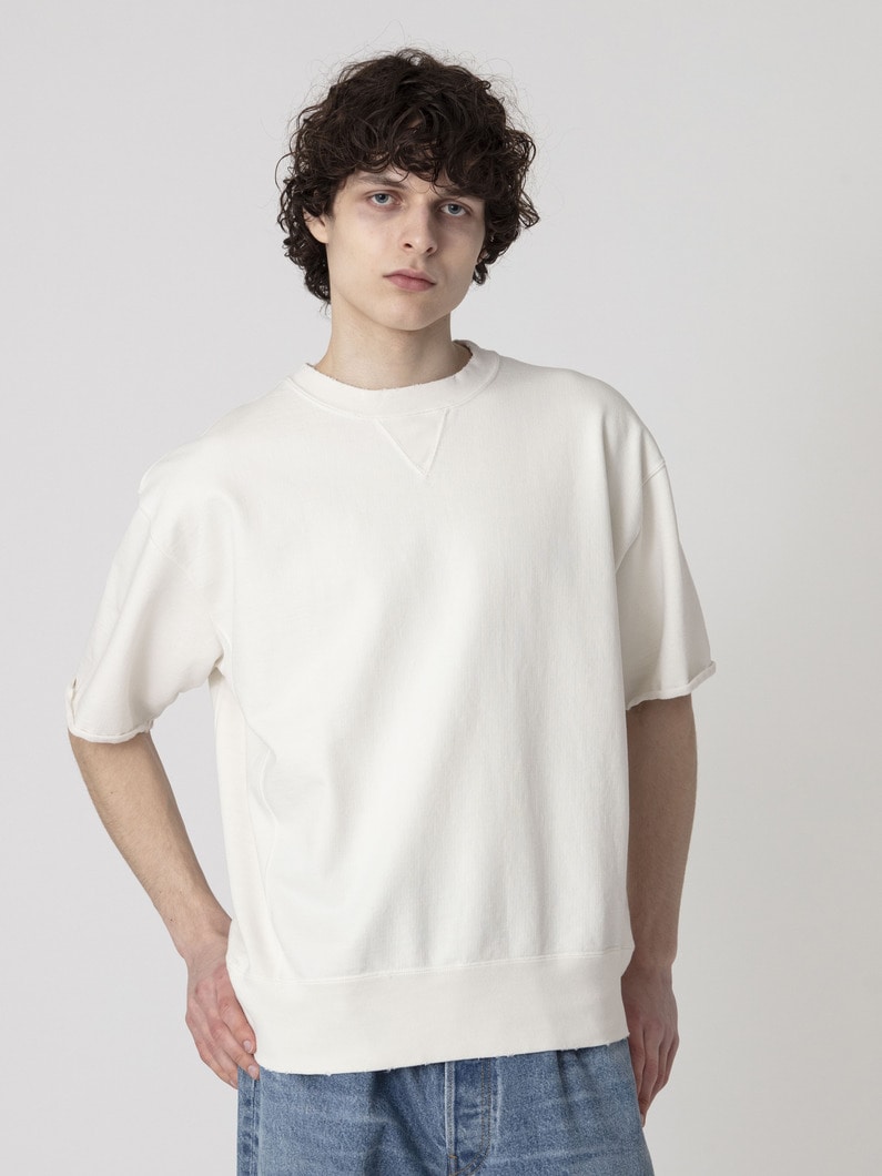 ダメージ カットオフ スウェットティー 詳細画像 off white 1