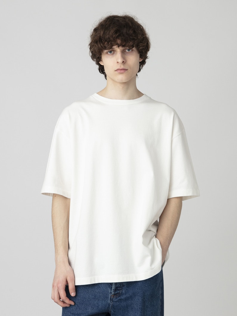 ダブルジャージー ルーズフィット ティー 詳細画像 white 1