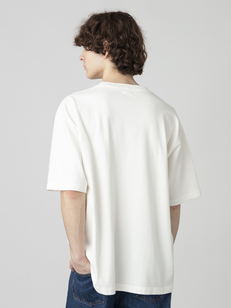 ダブルジャージー ルーズフィット ティー 詳細画像 white 2