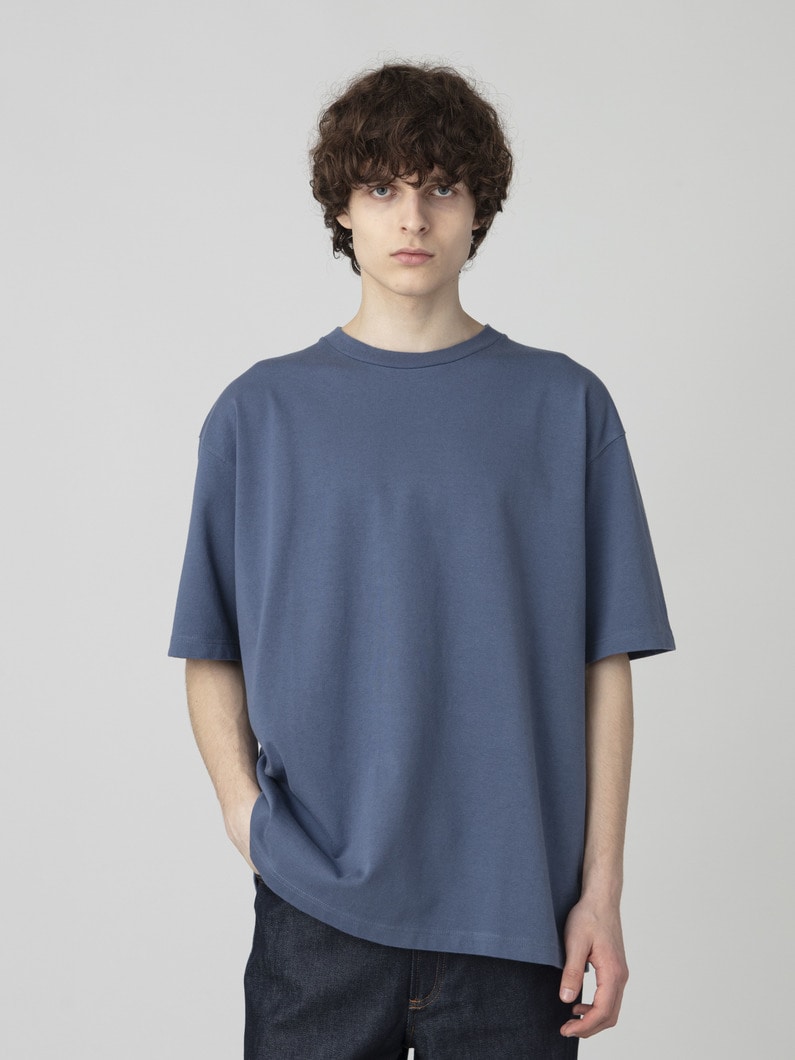 ダブルジャージー ルーズフィット ティー 詳細画像 blue