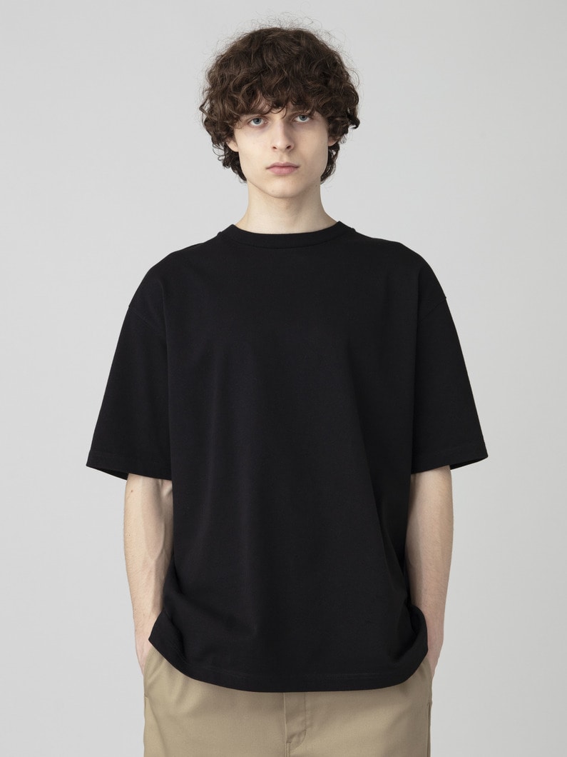 ダブルジャージー ルーズフィット ティー 詳細画像 black