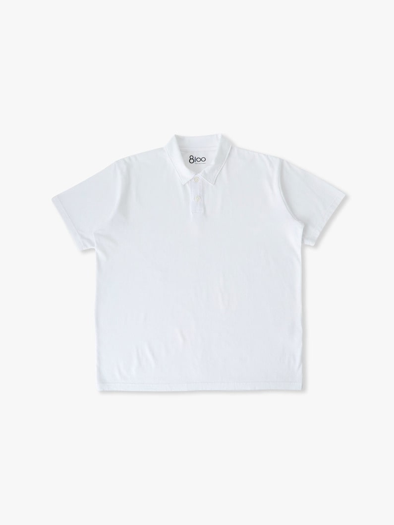 サステナブルコットン ポロシャツ 詳細画像 white 3