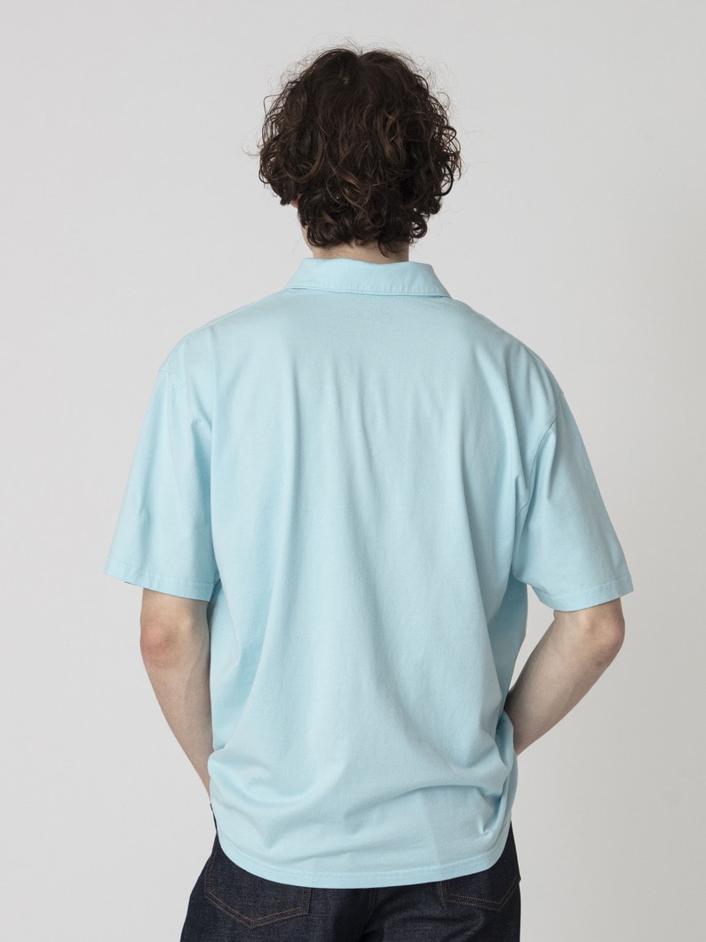 サステナブルコットン ポロシャツ 詳細画像 blue 2