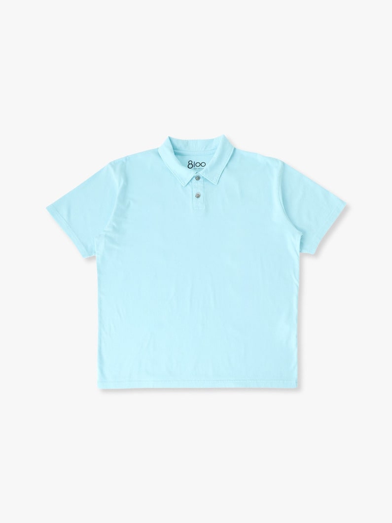 サステナブルコットン ポロシャツ 詳細画像 blue 3