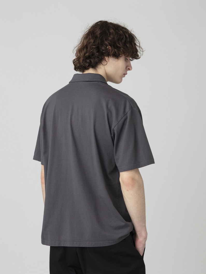 サステナブルコットン ポロシャツ 詳細画像 charcoal gray 2