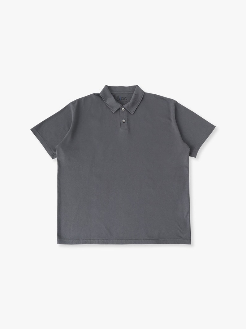 サステナブルコットン ポロシャツ 詳細画像 charcoal gray 3