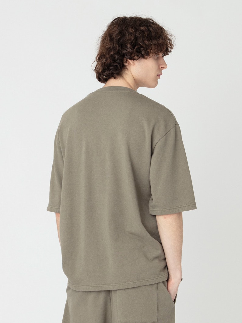 サステナブルコットン スウェットティー 詳細画像 khaki 2