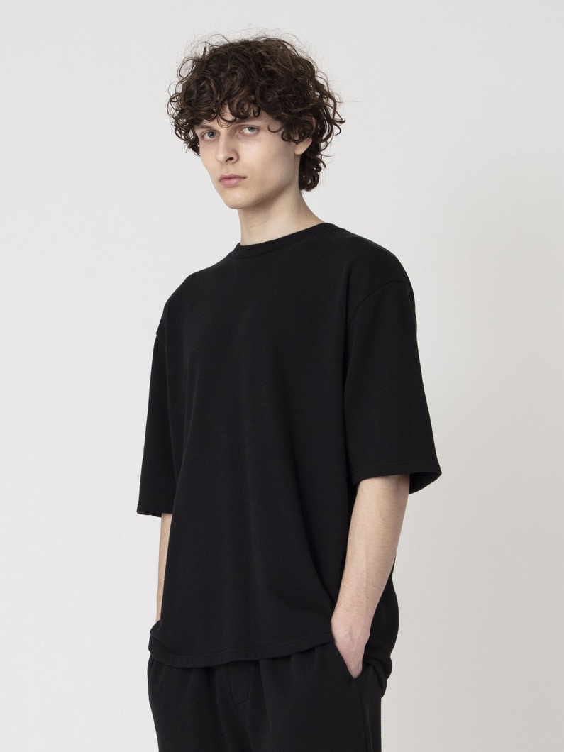 サステナブルコットン スウェットティー 詳細画像 black