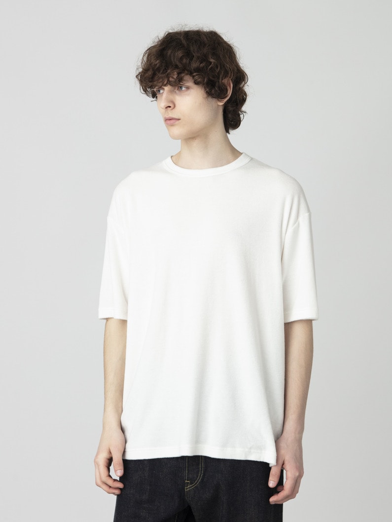 コットン パイル ティー 詳細画像 white