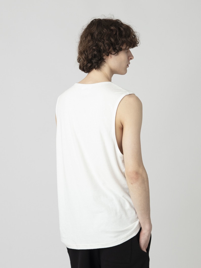 コットンパイル タンクトップ 詳細画像 white 2