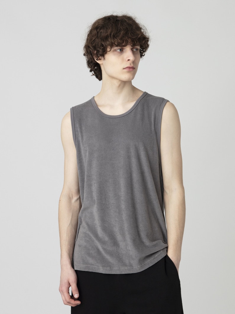 コットンパイル タンクトップ 詳細画像 gray
