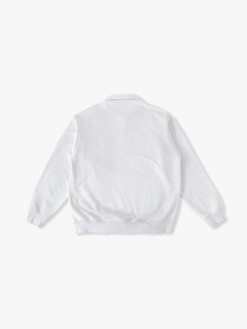 ハーフジップ スウェット プルオーバー 詳細画像 white 1