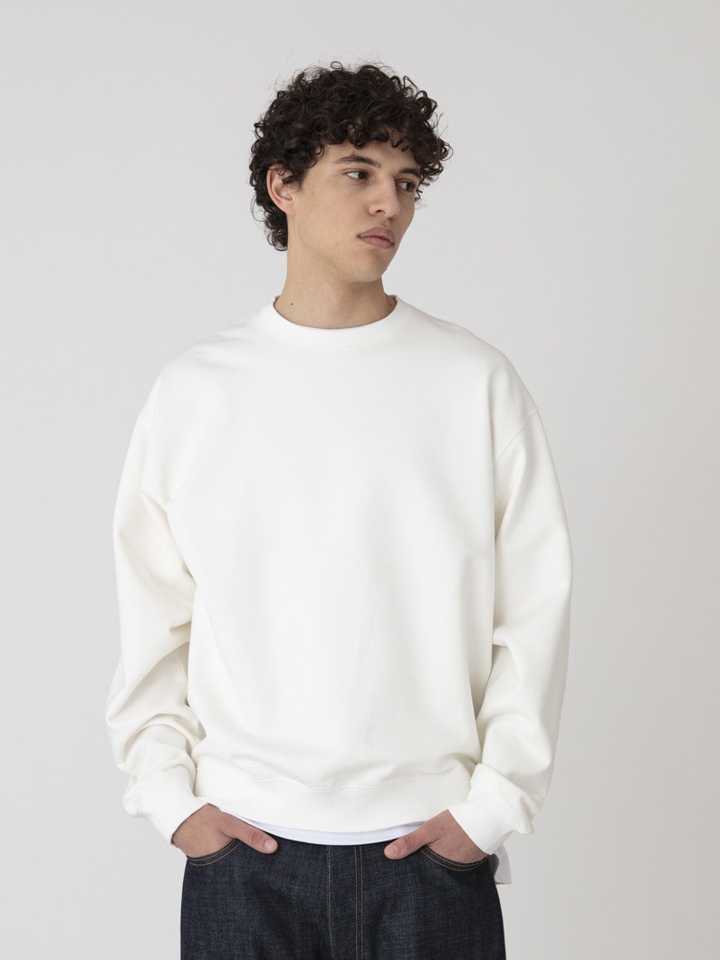 シルケット スウェットプルオーバー 詳細画像 white