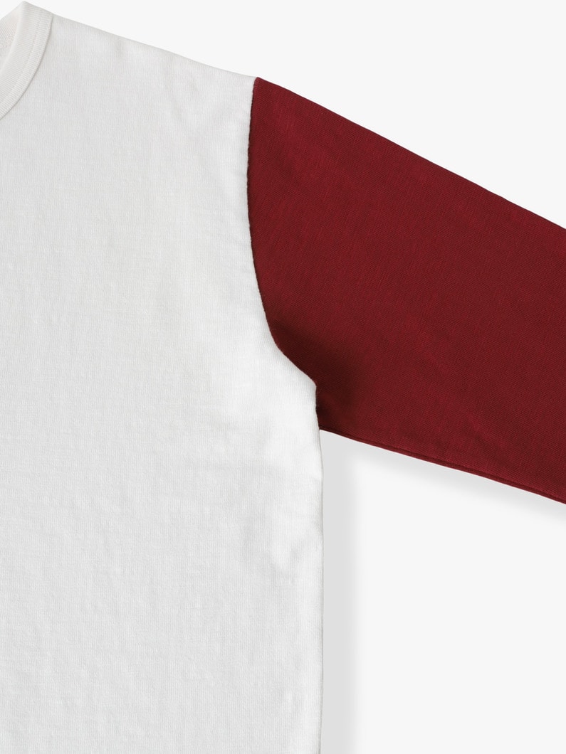 ベースボール ロングスリーブティー 詳細画像 burgundy 2