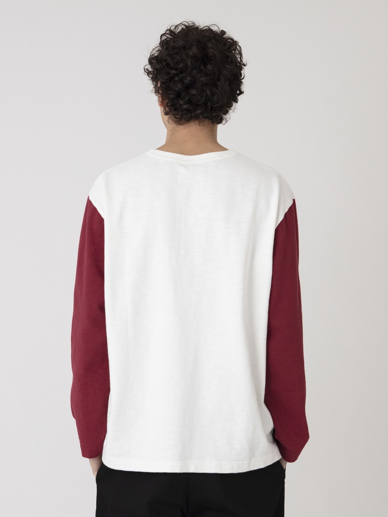 ベースボール ロングスリーブティー 詳細画像 burgundy 2