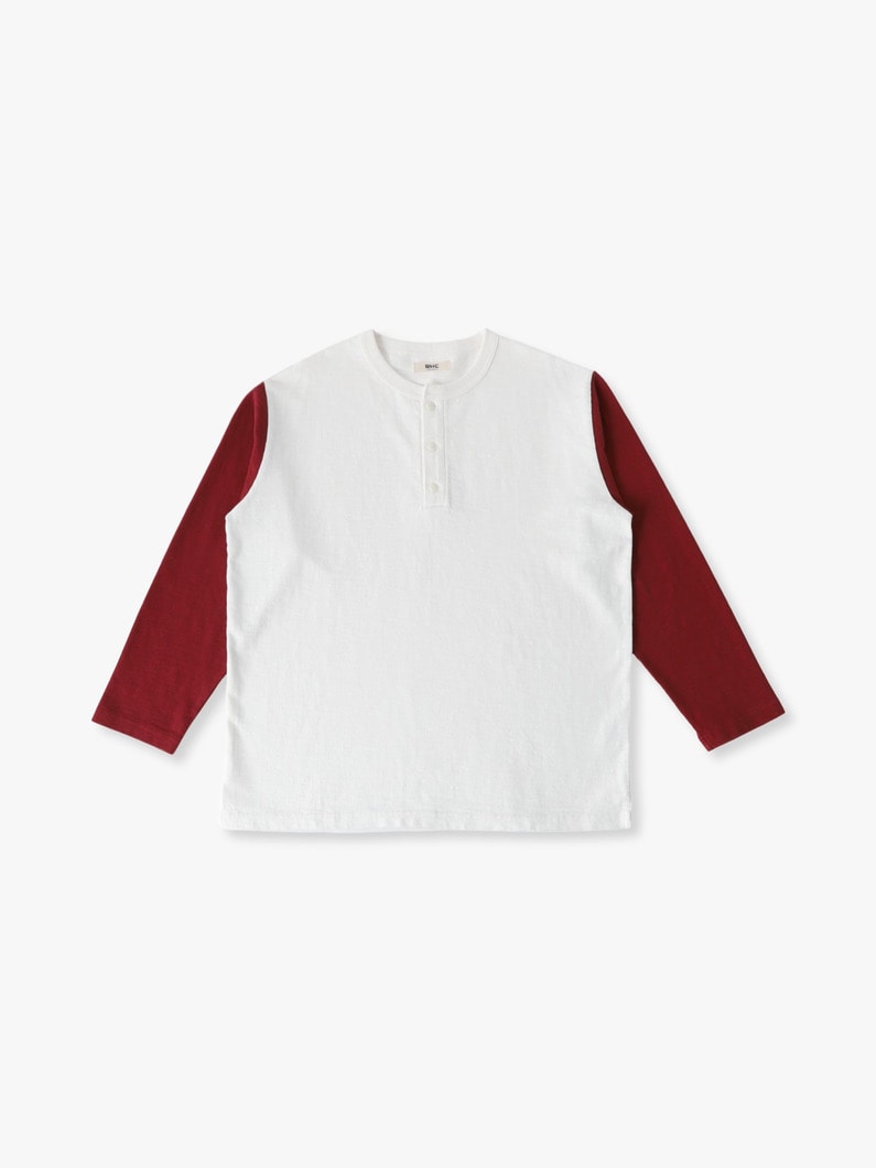 ベースボール ロングスリーブティー 詳細画像 burgundy 3