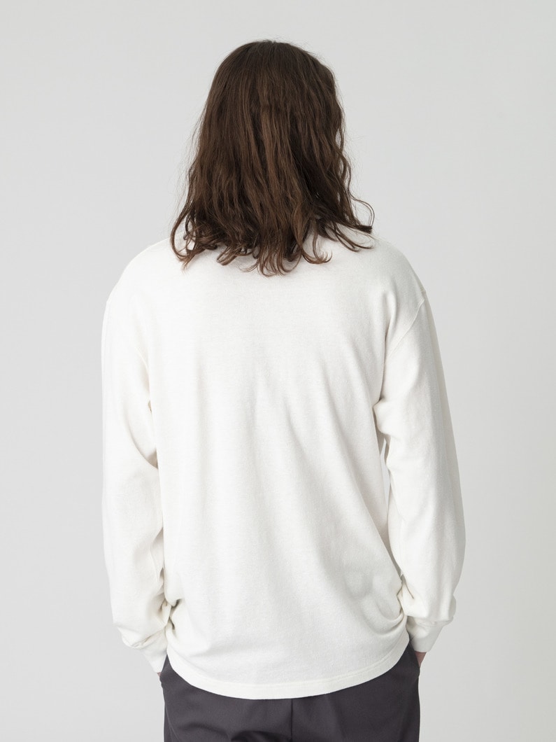 ローゲージピケ ヘンリーネック プルオーバー 詳細画像 off white 2