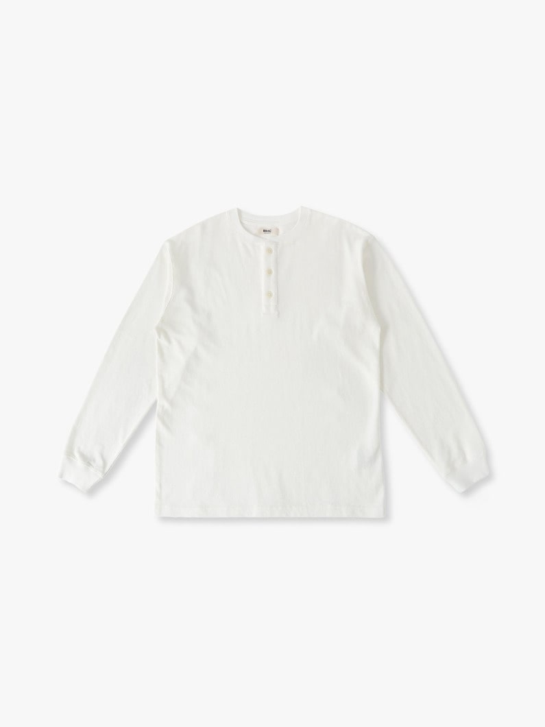 ローゲージピケ ヘンリーネック プルオーバー 詳細画像 off white 3