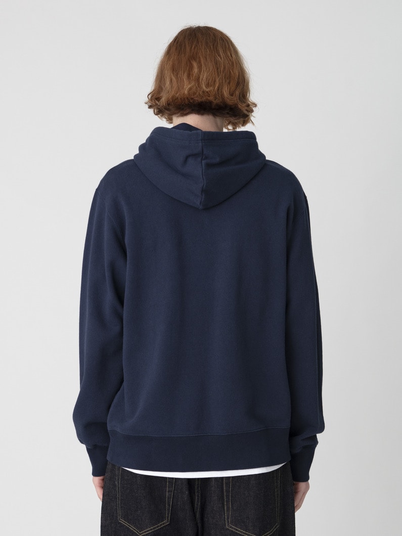 オーガニックコットン クラシック フレンチテリー スウェットフーディー（ネイビー） 詳細画像 navy 2