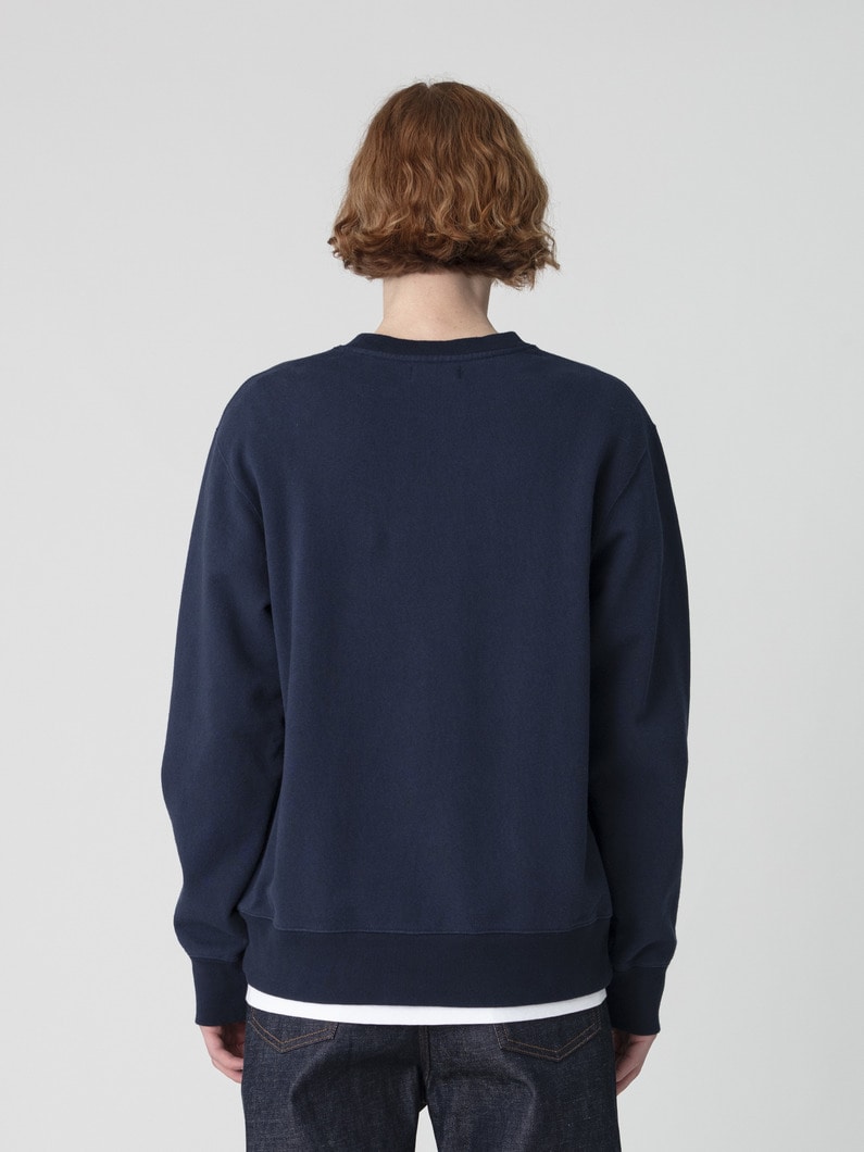 オーガニックコットン クラシック フレンチテリー スウェットプルオーバー（ネイビー） 詳細画像 navy 2