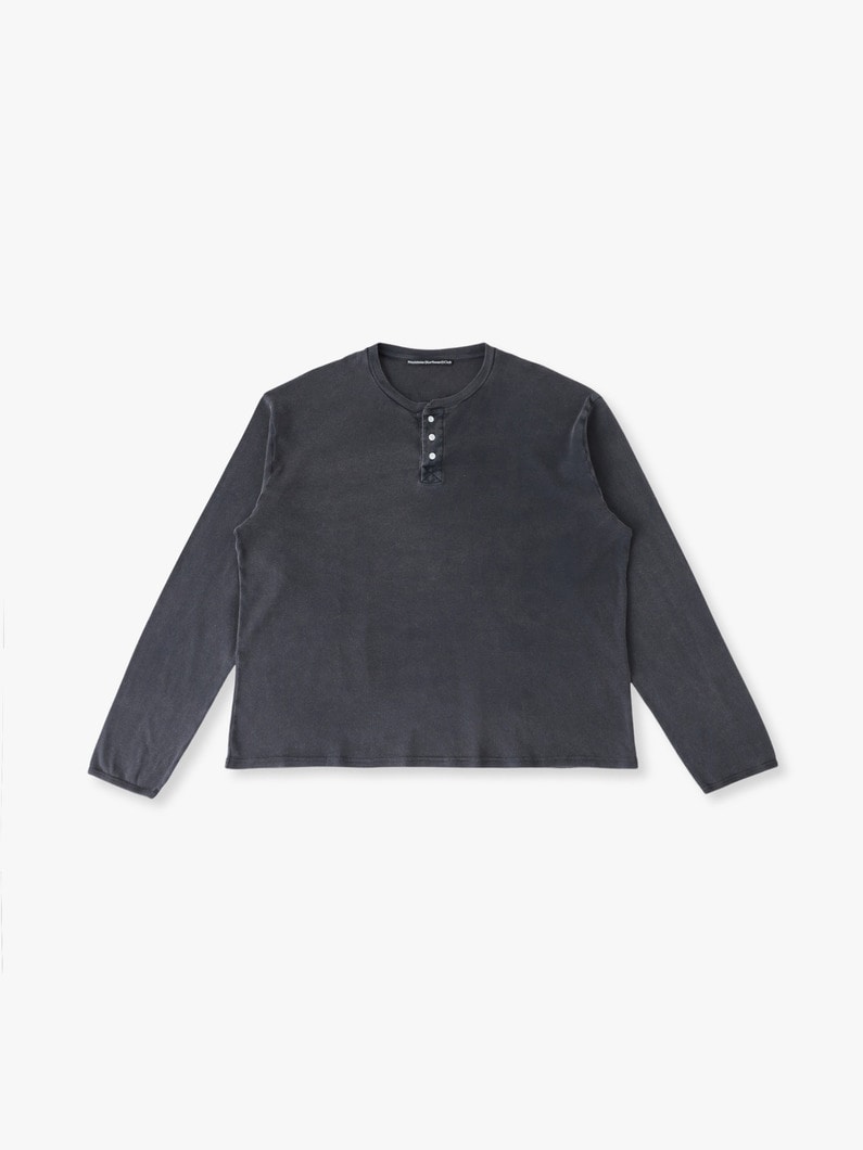 ダートウォッシュ ヘンリーネック ロングスリーブティー 詳細画像 black 1