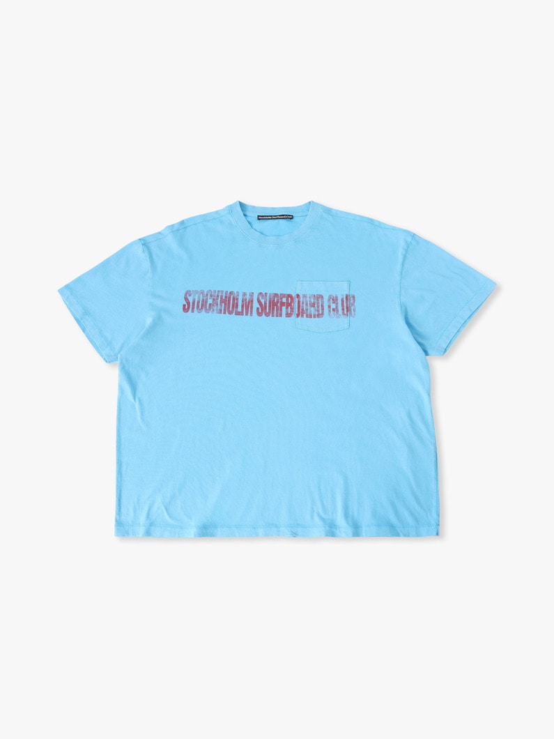 プリンテッド ポケットティー 詳細画像 light blue 1