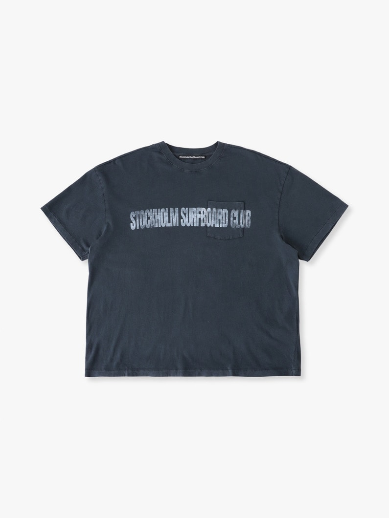 プリンテッド ポケットティー 詳細画像 black 1