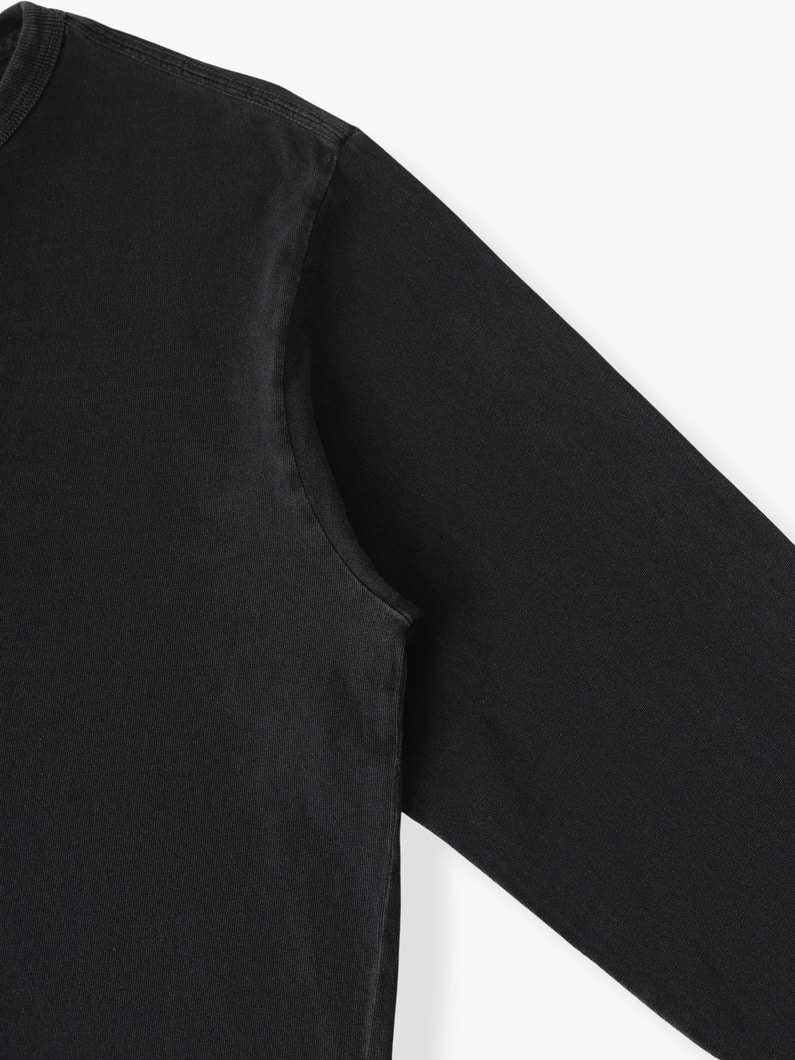 ジェルス ヘンリーネックプルオーバー 詳細画像 black 2