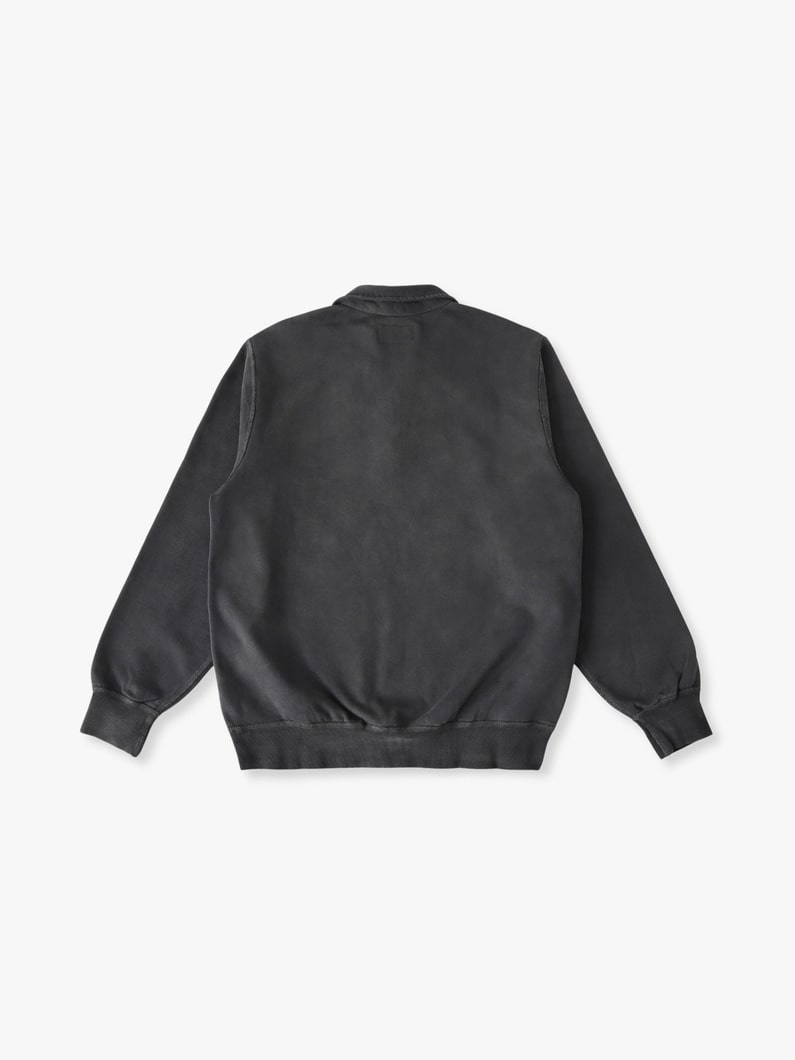 クォータジップ スウェットプルオーバー 詳細画像 black 1