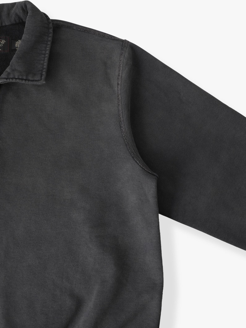 クォータジップ スウェットプルオーバー 詳細画像 black 2