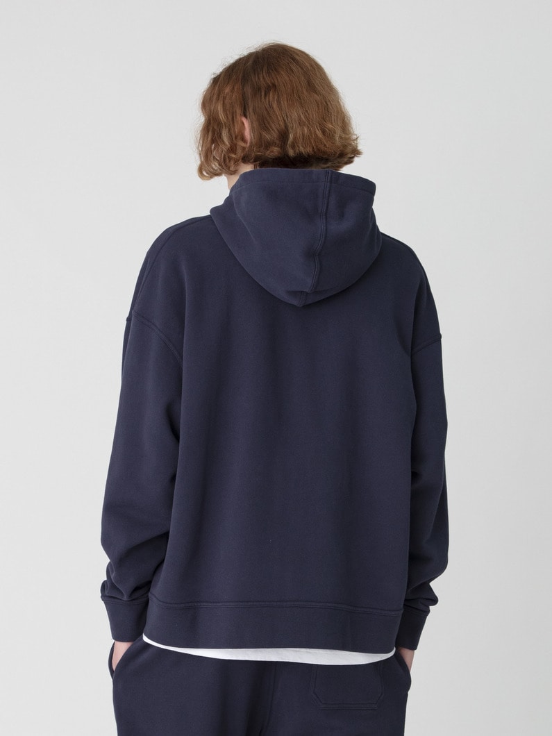 ループバック ラグラン スウェット ジップフーディー 詳細画像 navy 3